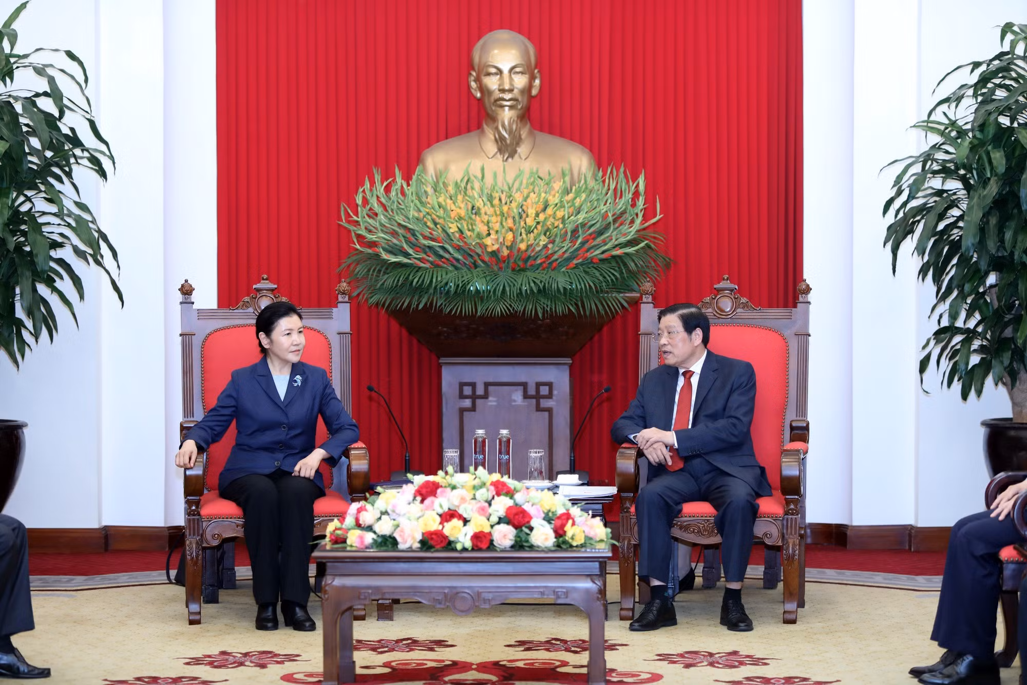 Trưởng Ban Nội chính Trung ương, đã tiếp Đoàn đại biểu Bộ Tư pháp Trung Quốc -0