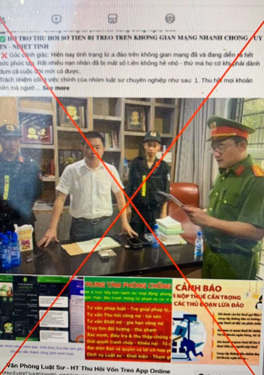 Mạo danh các đơn vị của Bộ Công an, công ty luật “hỗ trợ lấy lại tiền bị treo”, “thu hồi tiền lừa đảo” -1