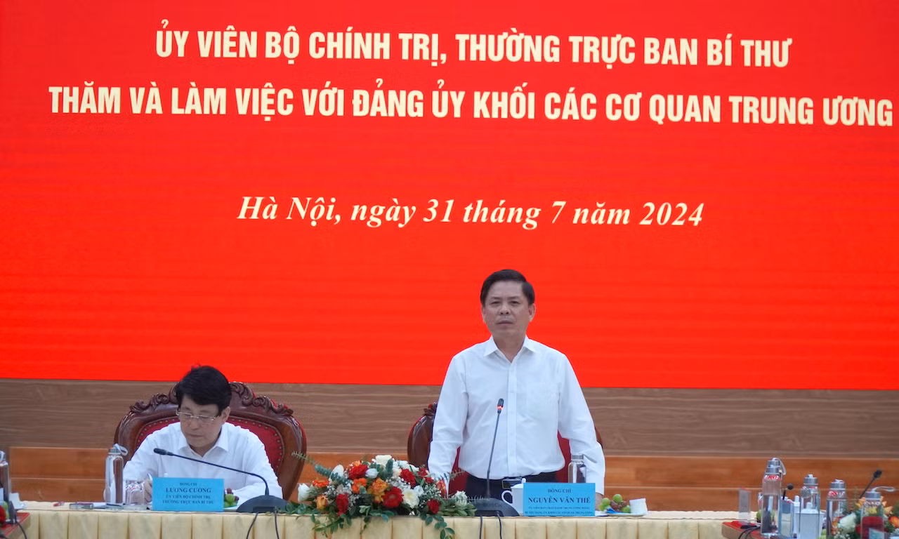 Thường trực Ban Bí thư làm việc với Đảng uỷ Khối các cơ quan Trung ương -0