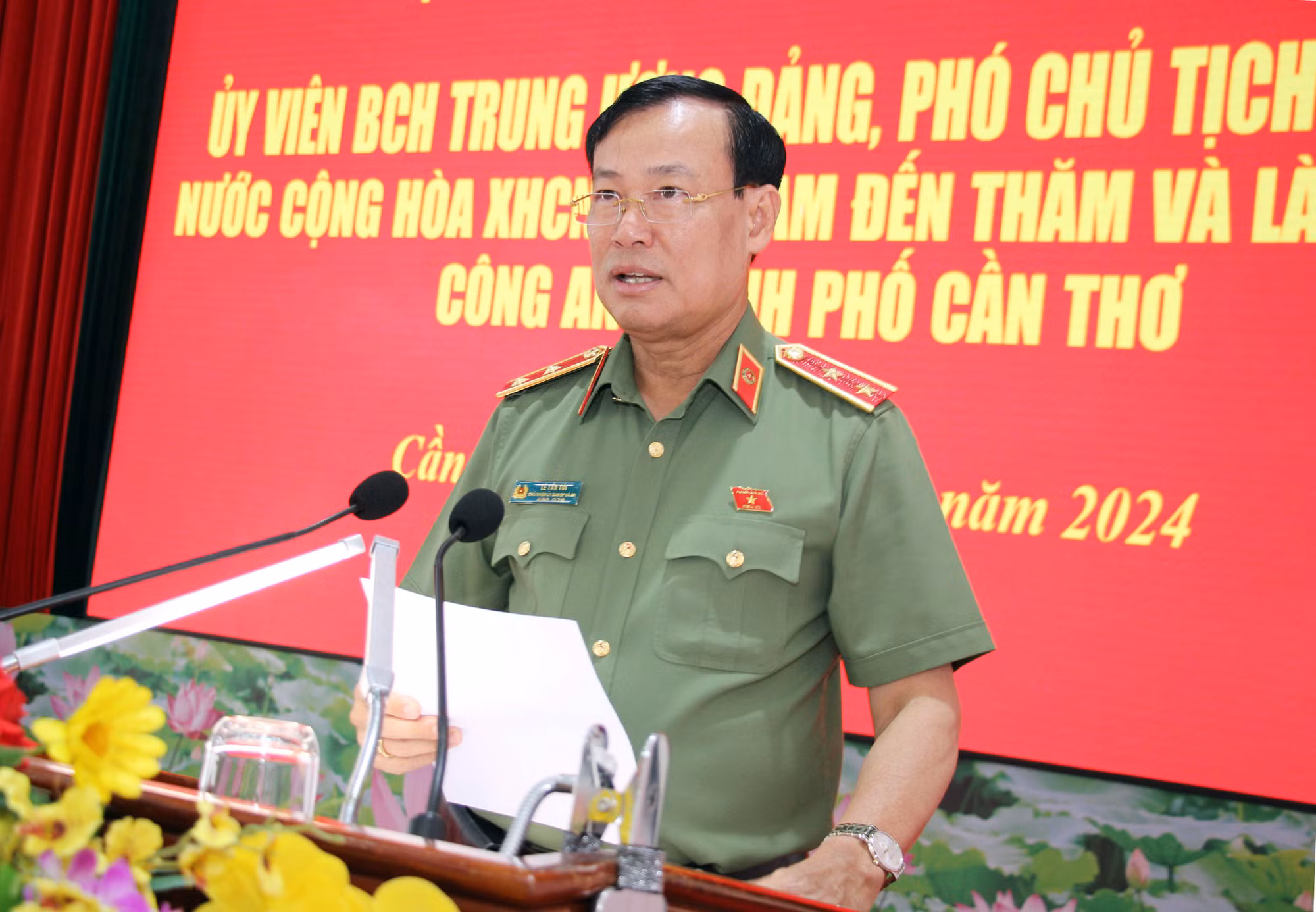 Đoàn công tác Ủy ban Quốc phòng và An ninh của Quốc hội làm việc với Công an TP Cần Thơ -0