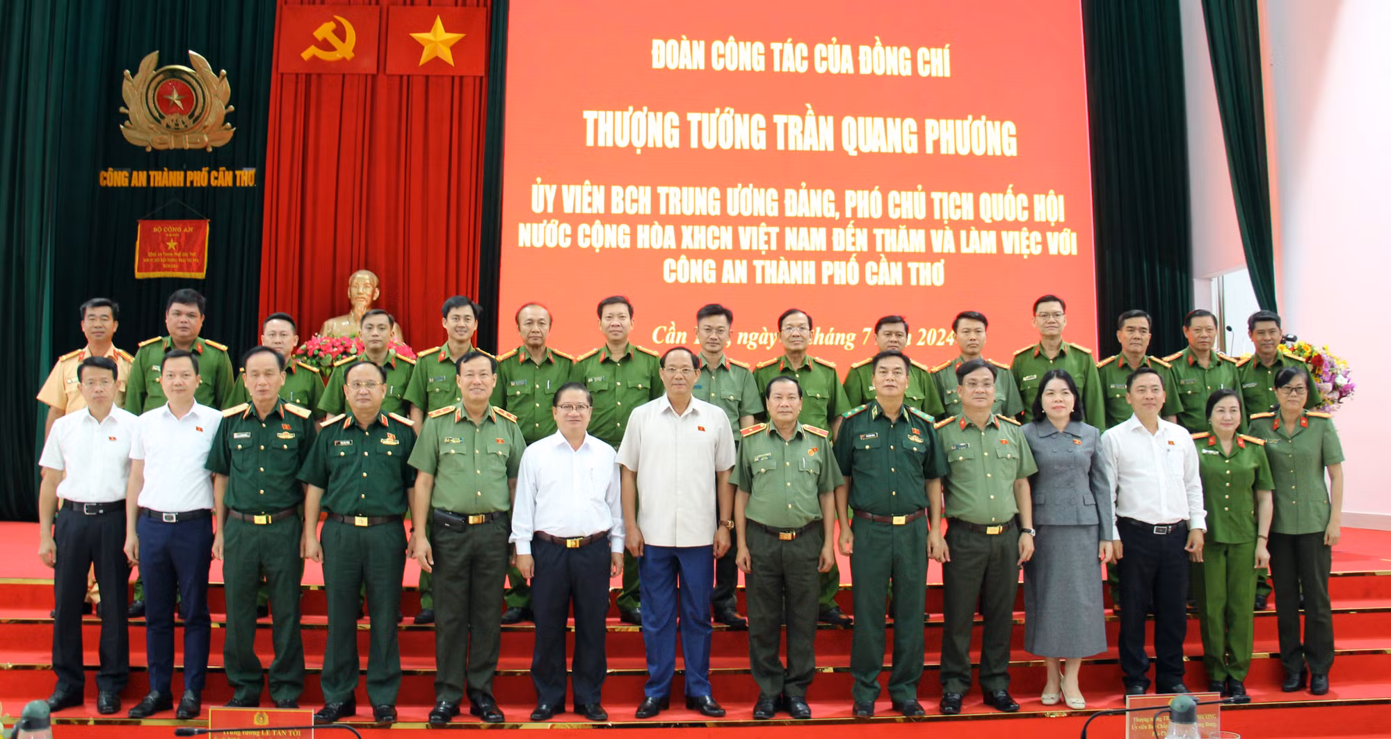 Đoàn công tác Ủy ban Quốc phòng và An ninh của Quốc hội làm việc với Công an TP Cần Thơ -0