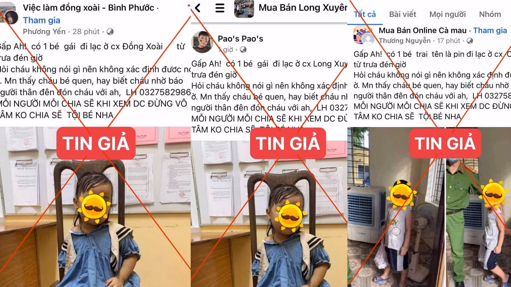 Cảnh giác chiêu trò dựng chuyện tìm người thân cho trẻ lạc để “câu like” -0