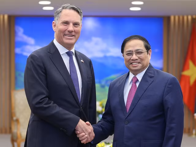 Thủ tướng Phạm Minh Chính tiếp Phó Thủ tướng, Bộ trưởng Quốc phòng Australia -0