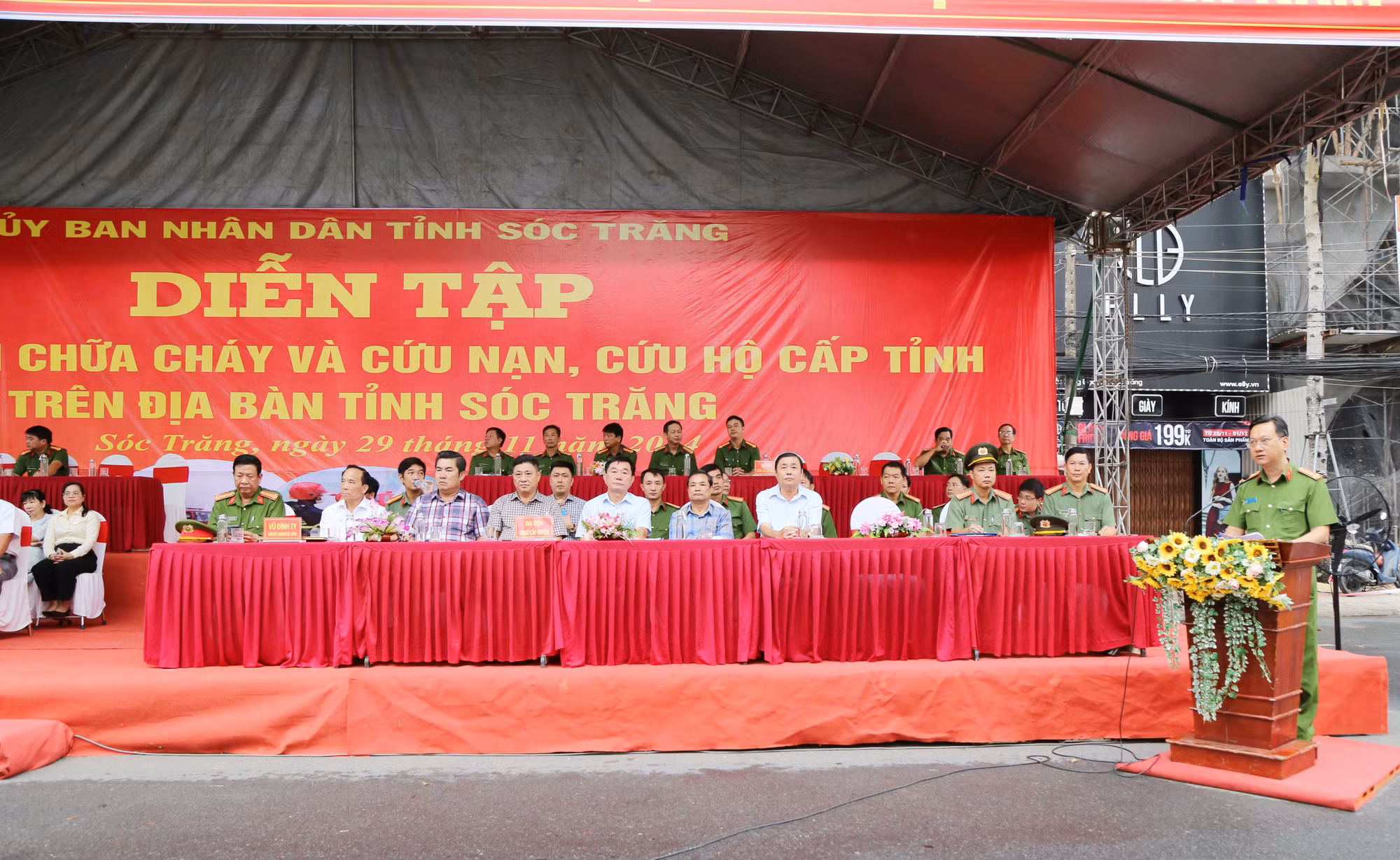 Sóc Trăng diễn tập chữa cháy và cứu nạn cứu hộ cấp tỉnh năm 2024 -0