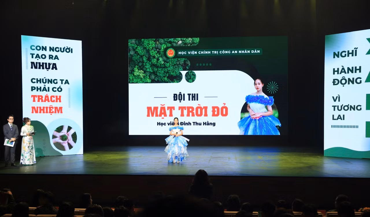 Chung kết cuộc thi Tìm hiểu về môi trường, tuyên truyền phòng chống rác thải nhựa khối các trường CAND -0