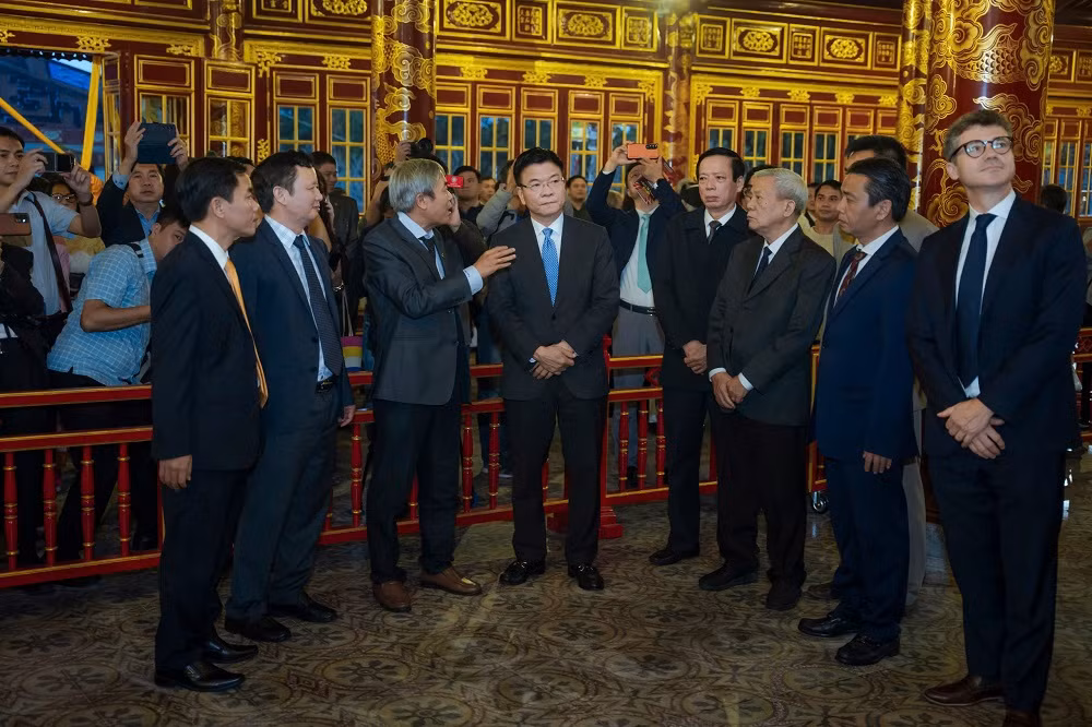 Huế đón nhận bằng của UNESCO và công bố hoàn thành dự án tu bổ Điện Thái Hoà -0