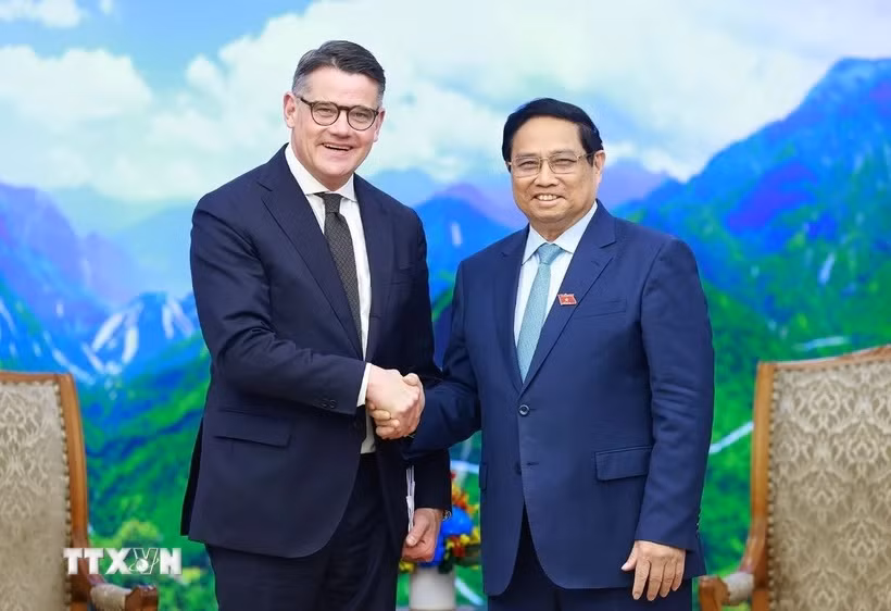 Thủ tướng Phạm Minh Chính tiếp Thủ hiến bang Hessen Boris Rhein -0