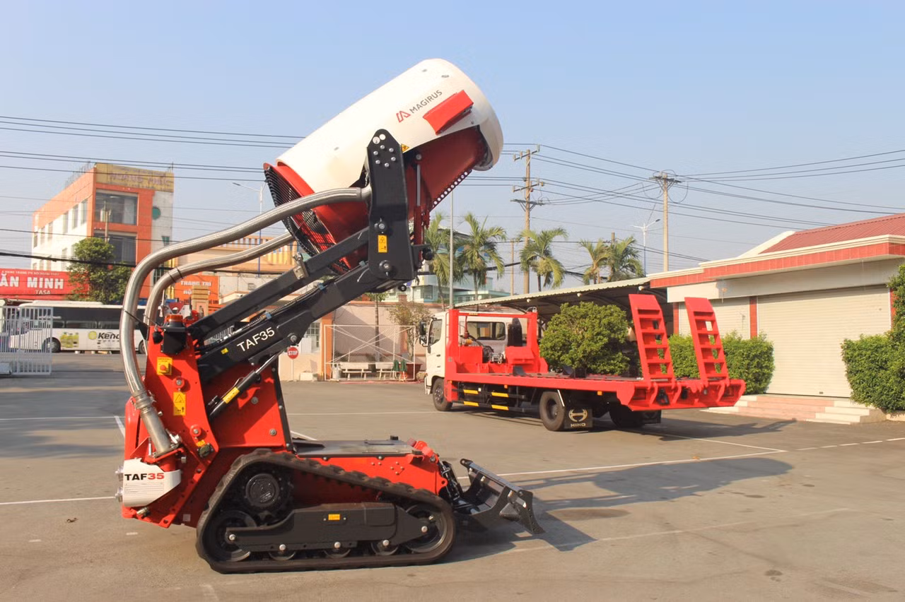 Bình Dương đưa robot tham gia chữa cháy -2