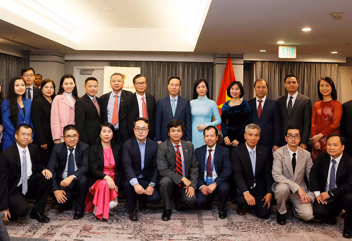 Chủ tịch nước gặp mặt lãnh đạo, cán bộ các cơ quan đại diện Việt Nam tại Hoa Kỳ -0