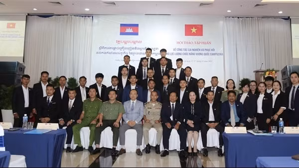 Tập huấn giúp Campuchia về công tác cai nghiện và phục hồi