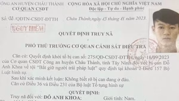 Truy bắt Khoa “não”, kẻ trốn truy nã nguy hiểm