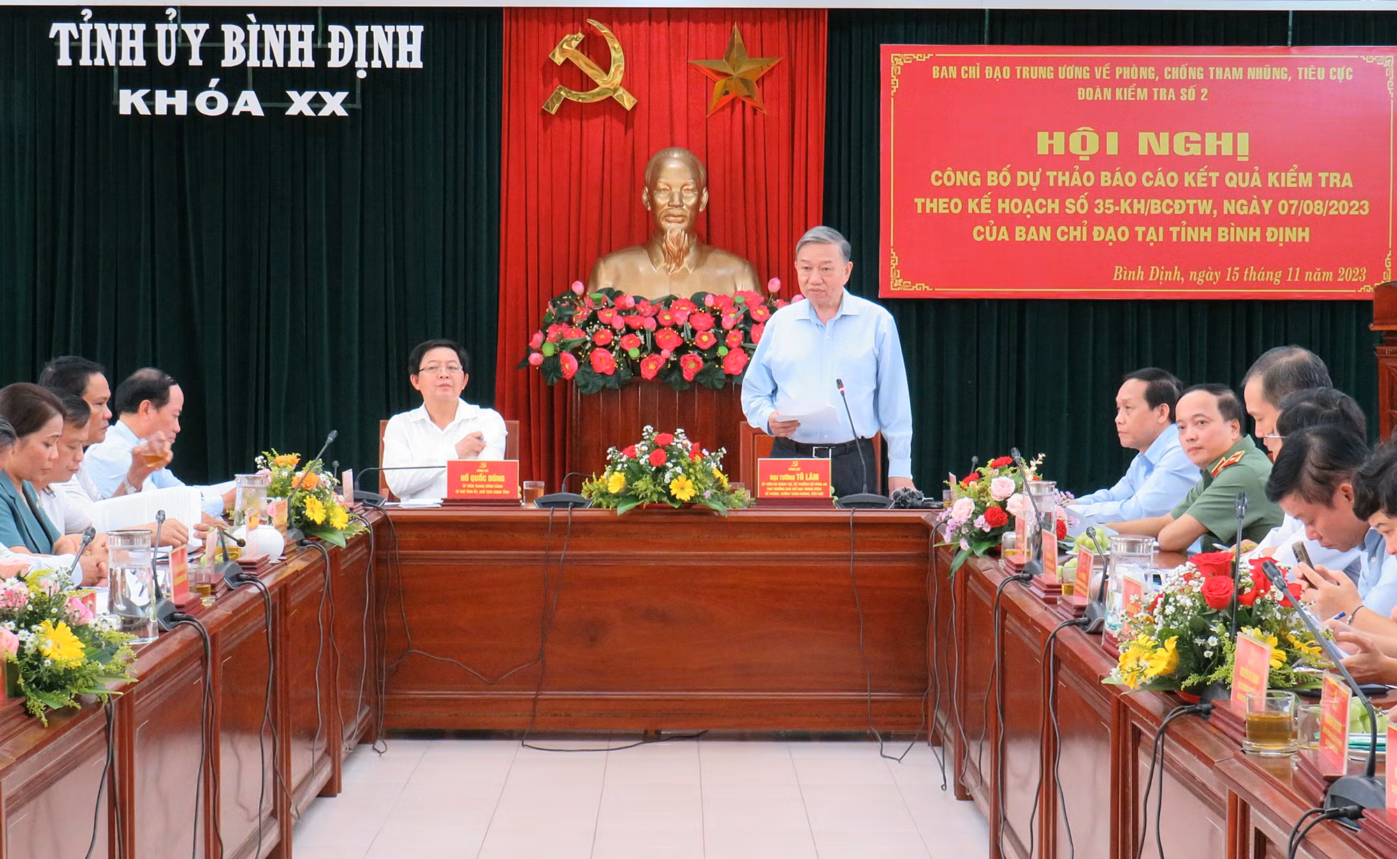 Công bố dự thảo báo cáo kết quả kiểm tra phòng, chống tham nhũng, tiêu cực tại Bình Định -0