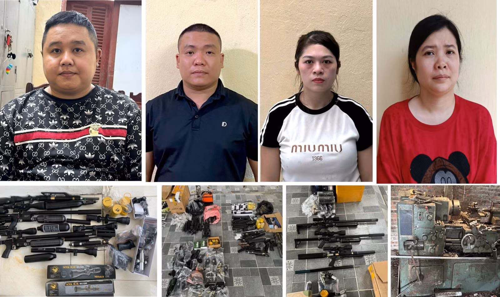 Bắt giữ nhóm đối tượng sắm 2 dàn máy chế tạo linh kiện súng săn -0