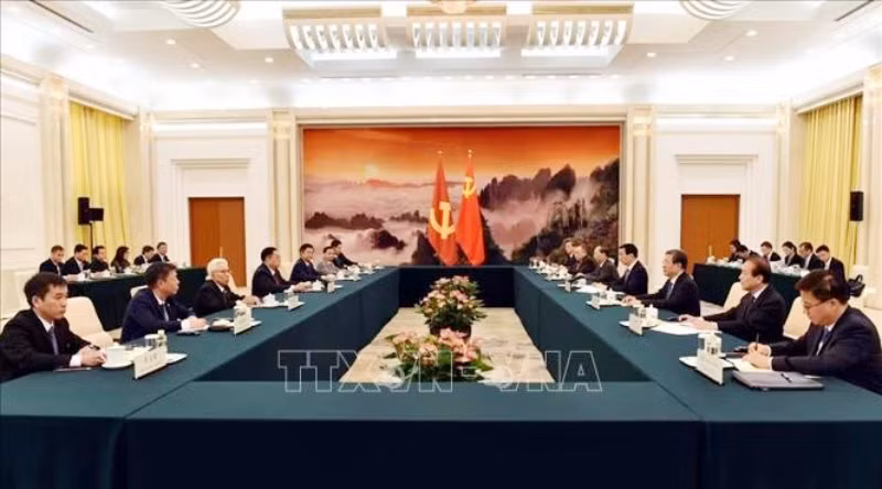 Đoàn đại biểu Đảng Cộng sản Việt Nam thăm và làm việc tại Trung Quốc -0