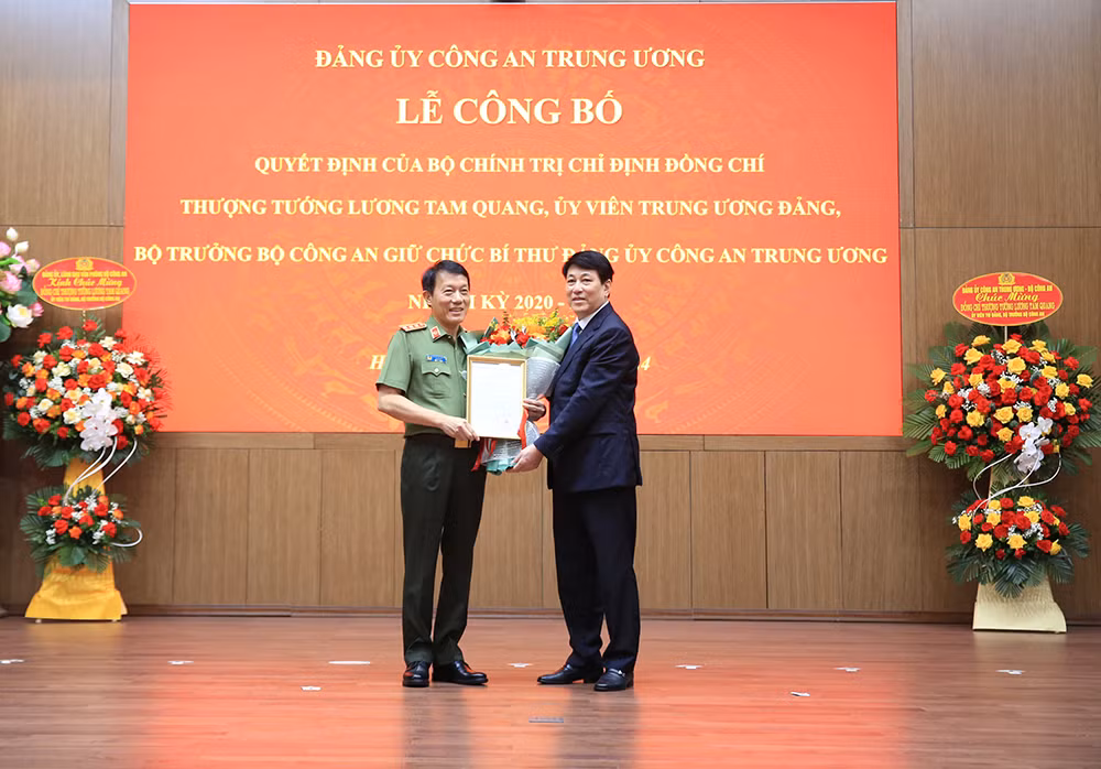 Bộ Chính trị chỉ định Bộ trưởng Lương Tam Quang giữ chức Bí thư Đảng uỷ Công an Trung ương -1