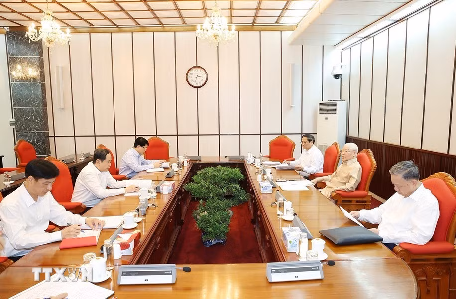 Tổng Bí thư Nguyễn Phú Trọng chủ trì cuộc họp lãnh đạo chủ chốt -0