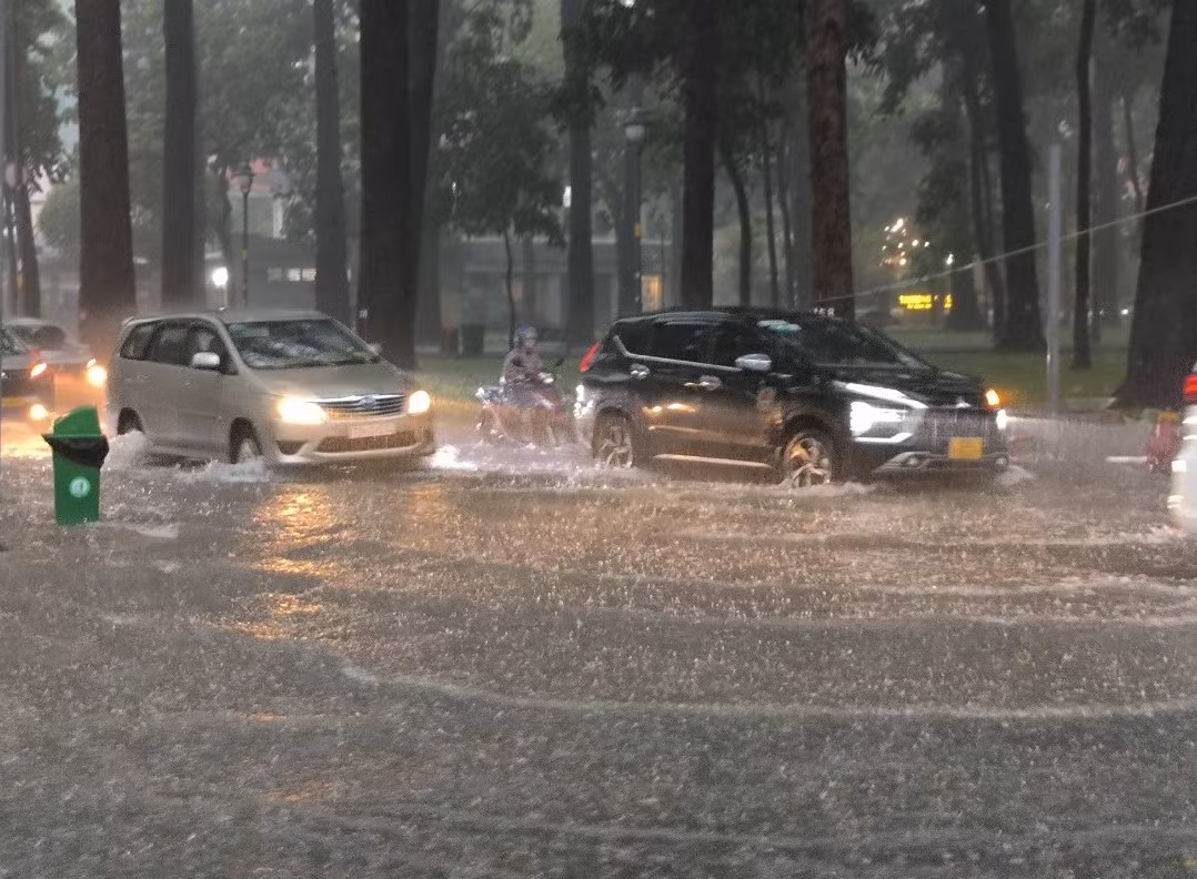&nbsp;&nbsp;&nbsp; Mưa đá, sự cố cây ngã trong cơn mưa lớn kèm dông lốc ở TP Hồ Chí Minh -1