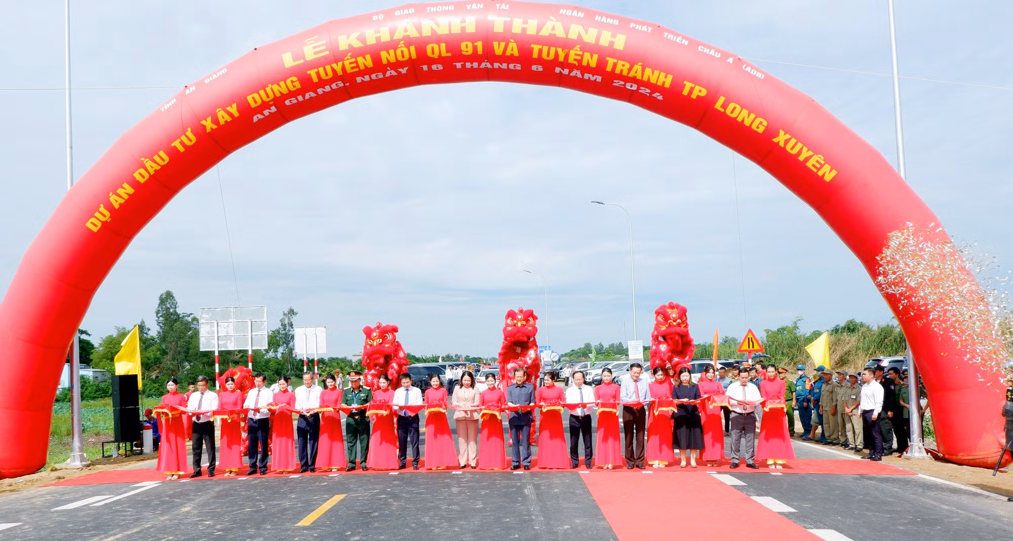 Khánh thành tuyến nối Quốc lộ 91 và tuyến tránh TP Long Xuyên hơn 2.100 tỷ đồng -0