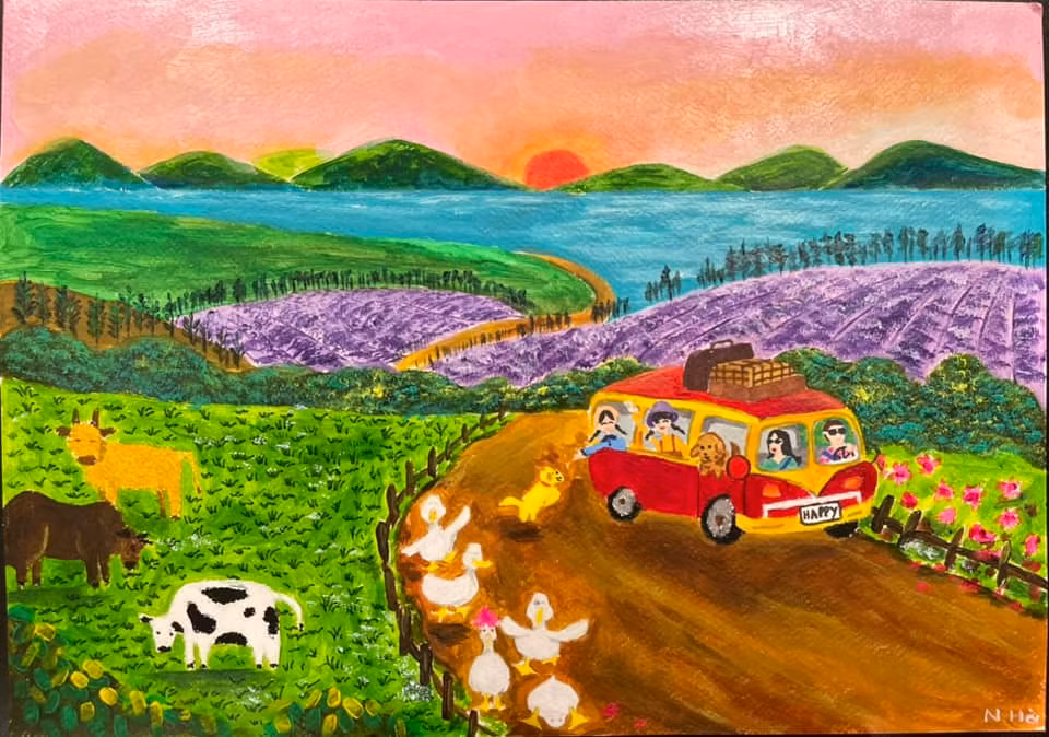 Thi vẽ tranh, triển lãm, đọc sách nhằm tôn vinh giá trị gia đình -0