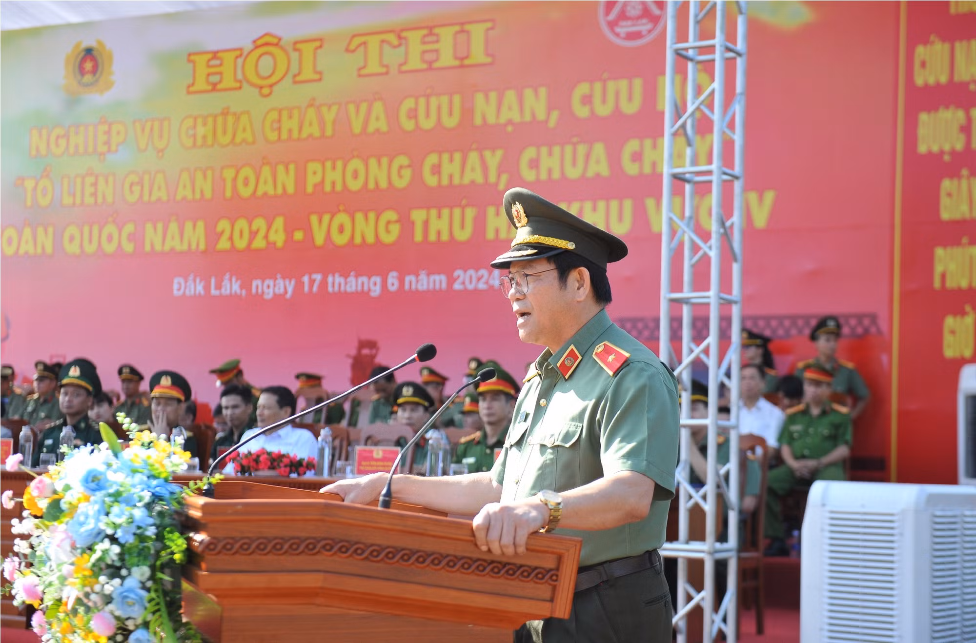 Sôi nổi Hội thi của Tổ liên gia phòng cháy, chữa cháy khu vực IV -0