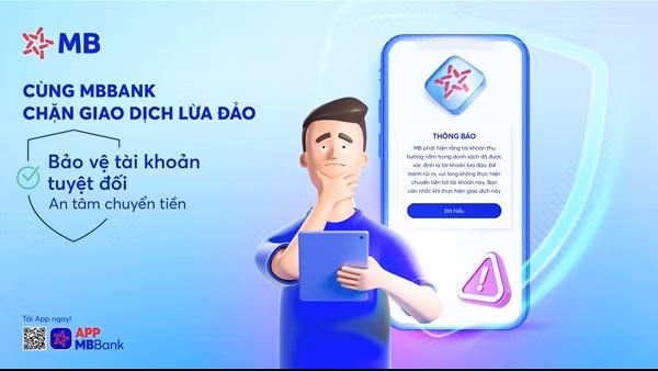 MB thêm tính năng nhận diện tài khoản lừa đảo khi chuyển tiền