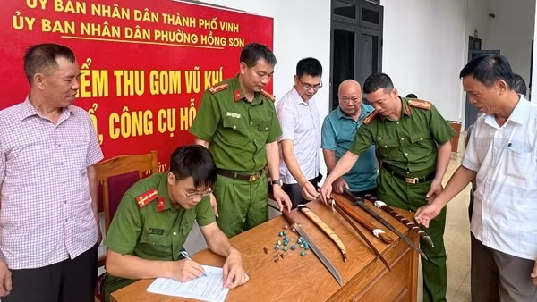 Hiệu quả từ phong trào vận động toàn dân giao nộp vũ khí, vật liệu nổ