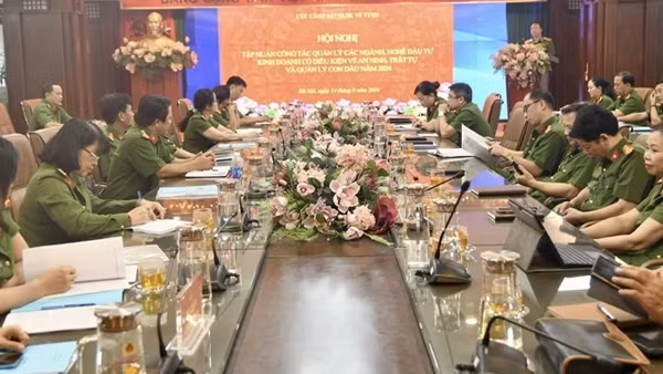 Tập huấn cho 21 Công an địa phương về công tác quản lý ngành, nghề kinh doanh có điều kiện về ANTT