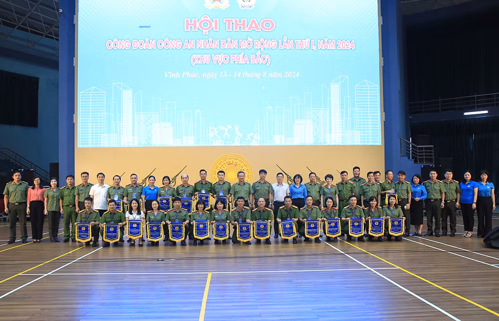 Hơn 600 vận động viên tham gia Hội thao Công đoàn CAND -1