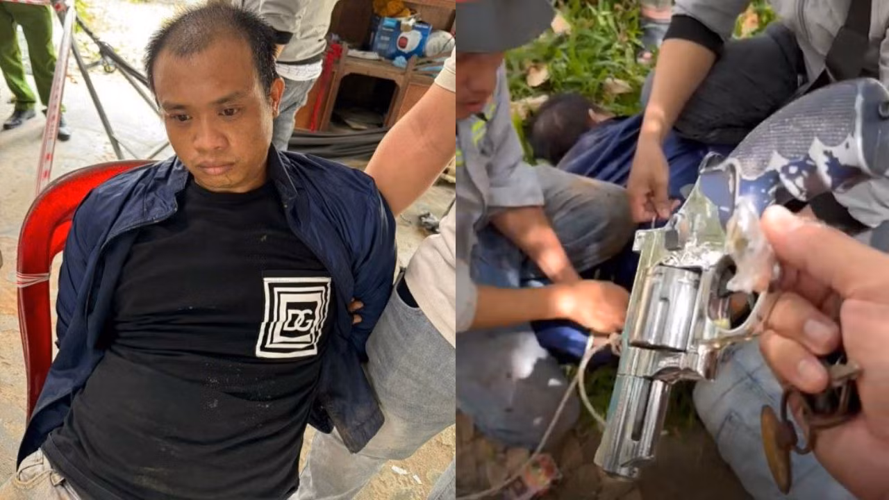 CSGT truy bắt đôi tượng vận chuyển ma túy dùng súng bắn trả -0