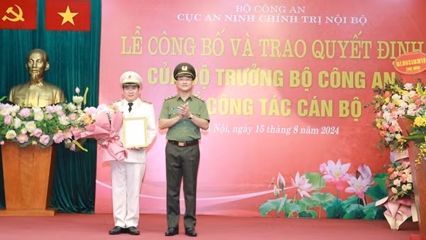 Điều động Thiếu tướng Đinh Văn Nơi giữ chức vụ Cục trưởng Cục An ninh chính trị nội bộ