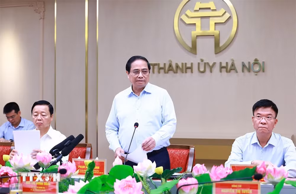 Thủ tướng: Thực hiện 5 trọng tâm, 10 nhiệm vụ phát triển Hà Nội thời gian tới -0