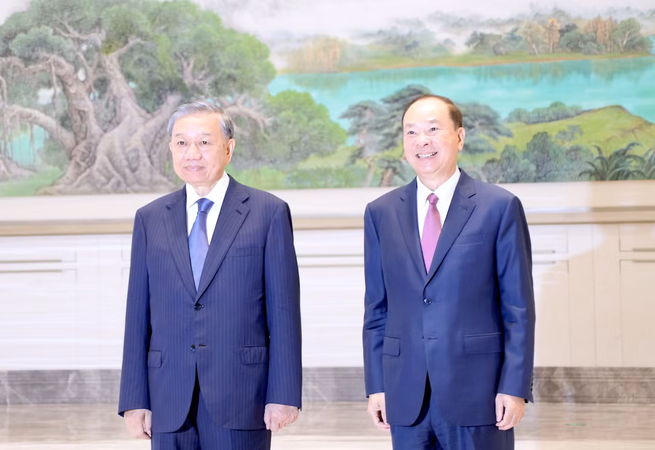Tổng Bí thư, Chủ tịch nước Tô Lâm hội kiến Bí thư Tỉnh uỷ Quảng Đông Hoàng Khôn Minh -0