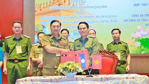 Tăng cường hợp tác bảo đảm ANTT giữa Công an tỉnh Nghệ An với Công an 3 tỉnh nước bạn Lào