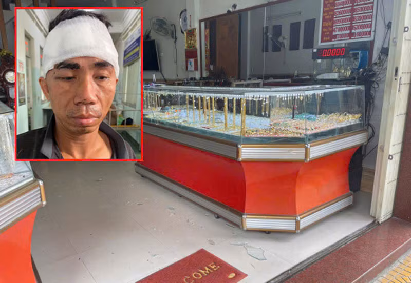 Bắt khẩn cấp đối tượng cướp tiệm vàng trong đêm -0