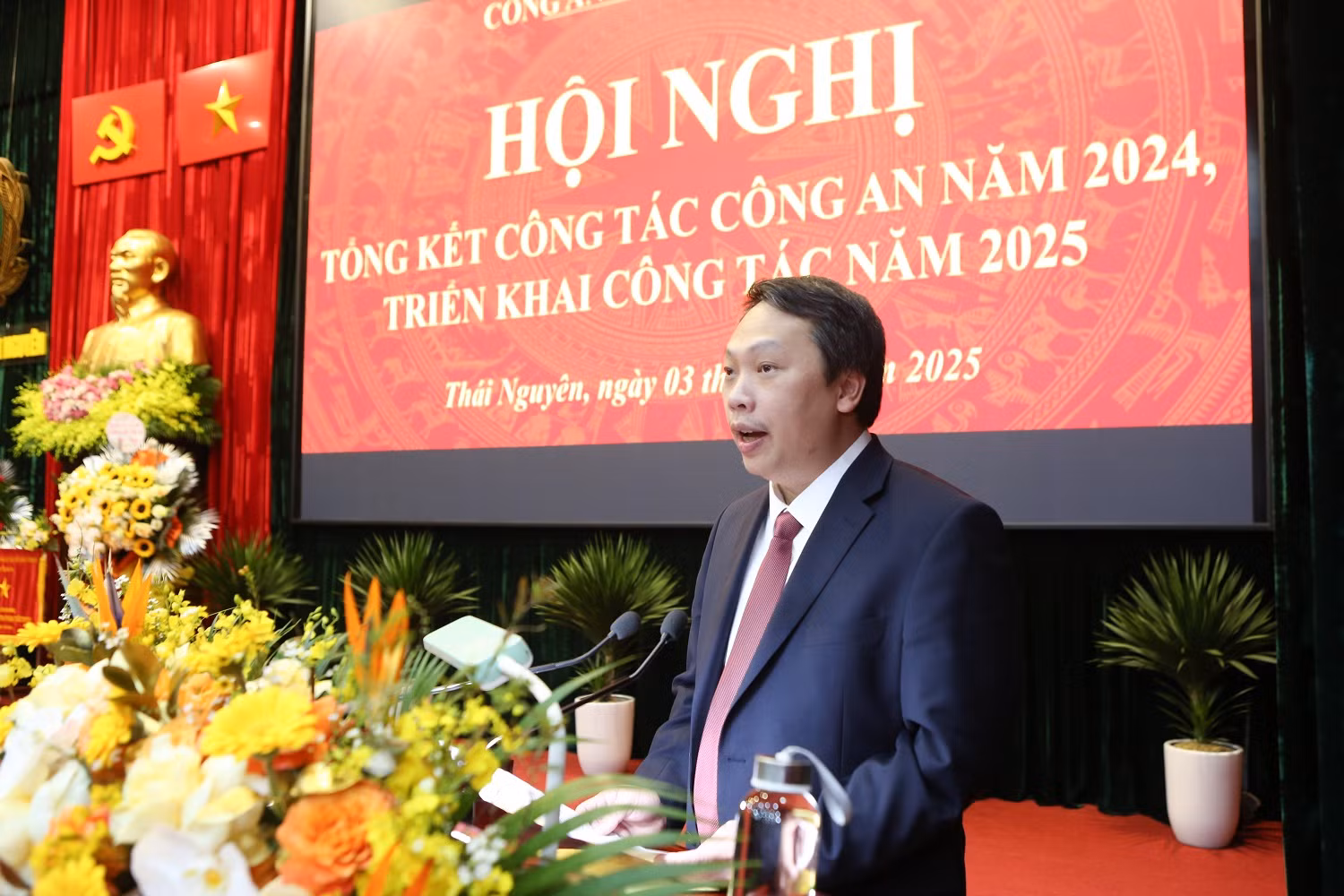 Công an tỉnh Thái Nguyên tổ chức Hội nghị triển khai nhiệm vụ năm 2025 -0