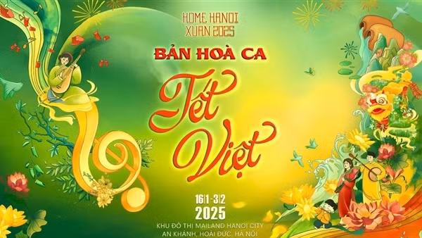 Bản hòa ca Tết Việt trên đường hoa Home Hanoi Xuan 2025