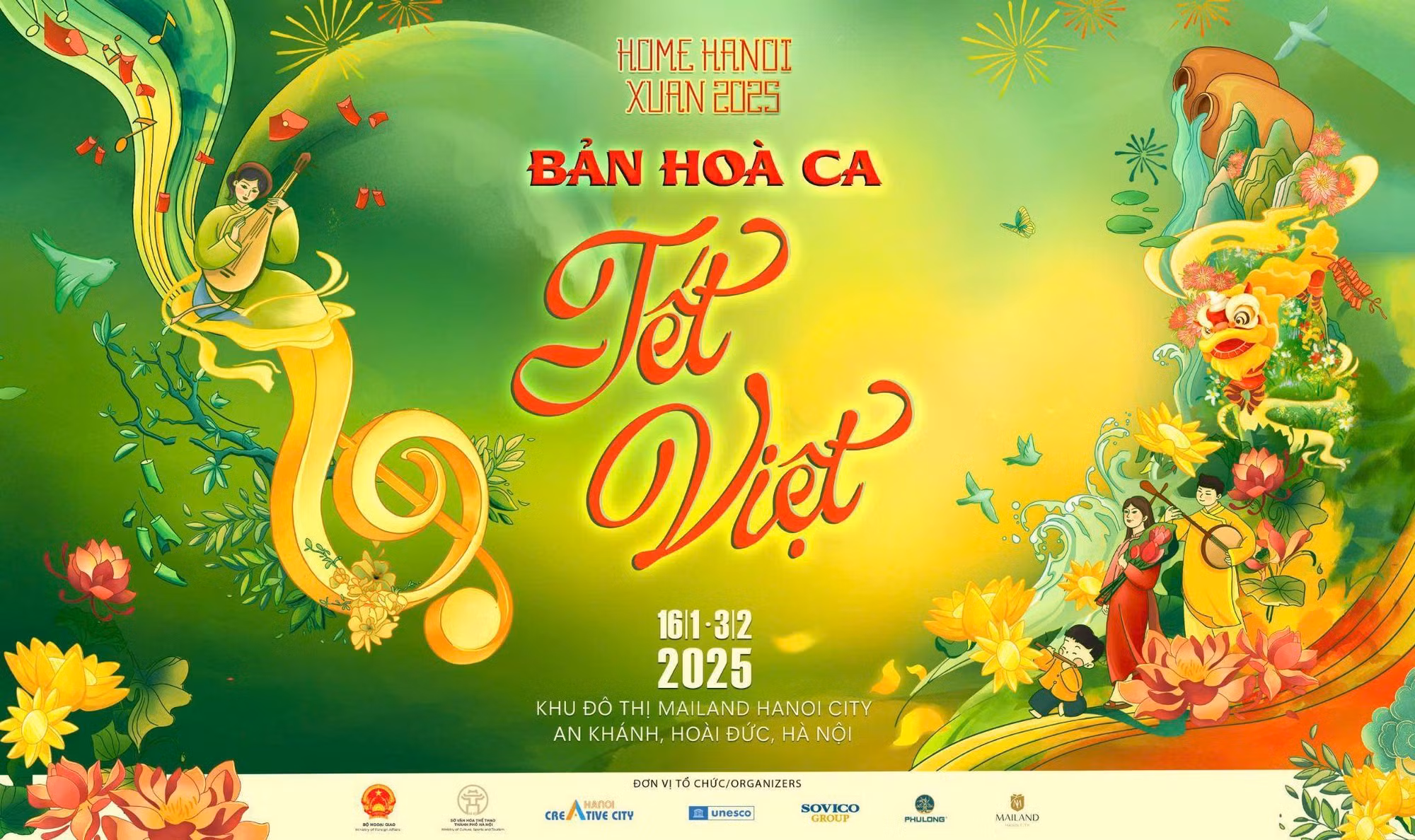 Bản hòa ca Tết Việt trên đường hoa Home Hanoi Xuan 2025 -0