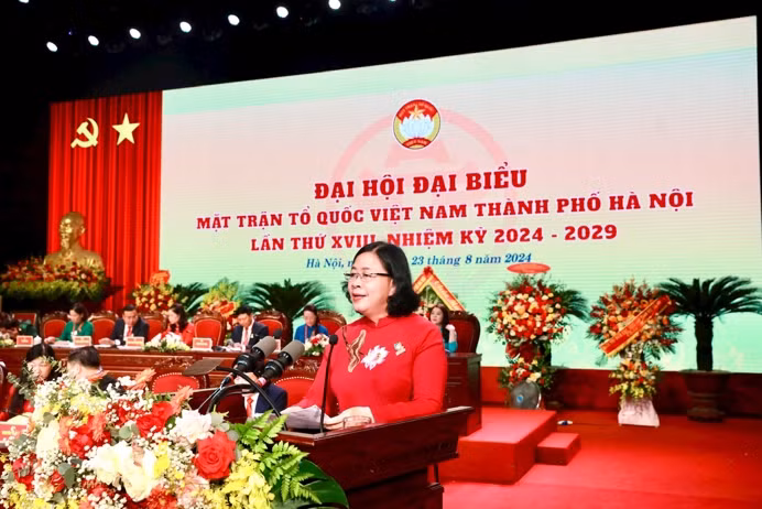 Bí thư Thành ủy Hà Nội Bùi Thị Minh Hoài: Khơi dậy mạnh mẽ tinh thần yêu nước, tình yêu Hà Nội -0