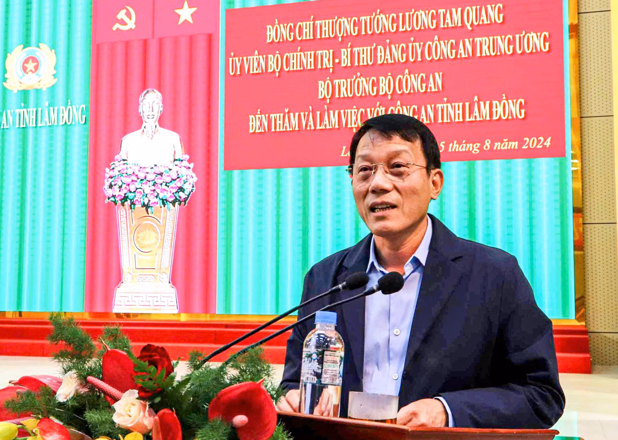Bộ trưởng Lương Tam Quang làm việc với Công an tỉnh Lâm Đồng -0