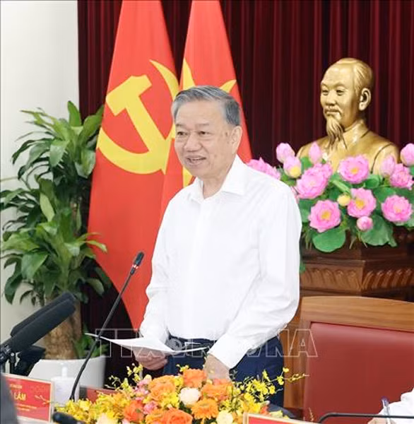 Tổng Bí thư, Chủ tịch nước Tô Lâm làm việc với Ban Cán sự đảng Bộ Ngoại giao -0