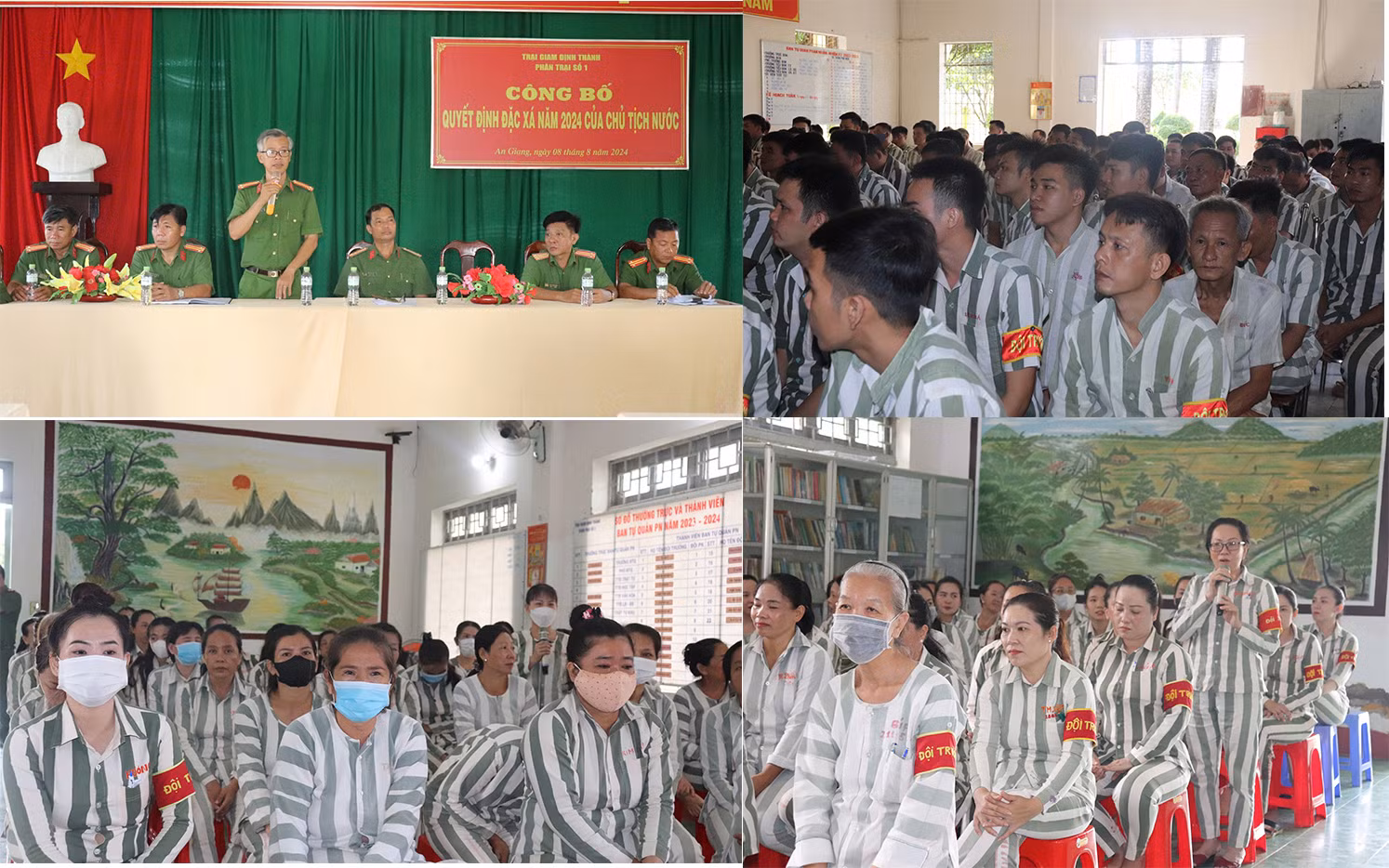 Trại giam Định Thành làm tốt công tác đặc xá năm 2024 -0