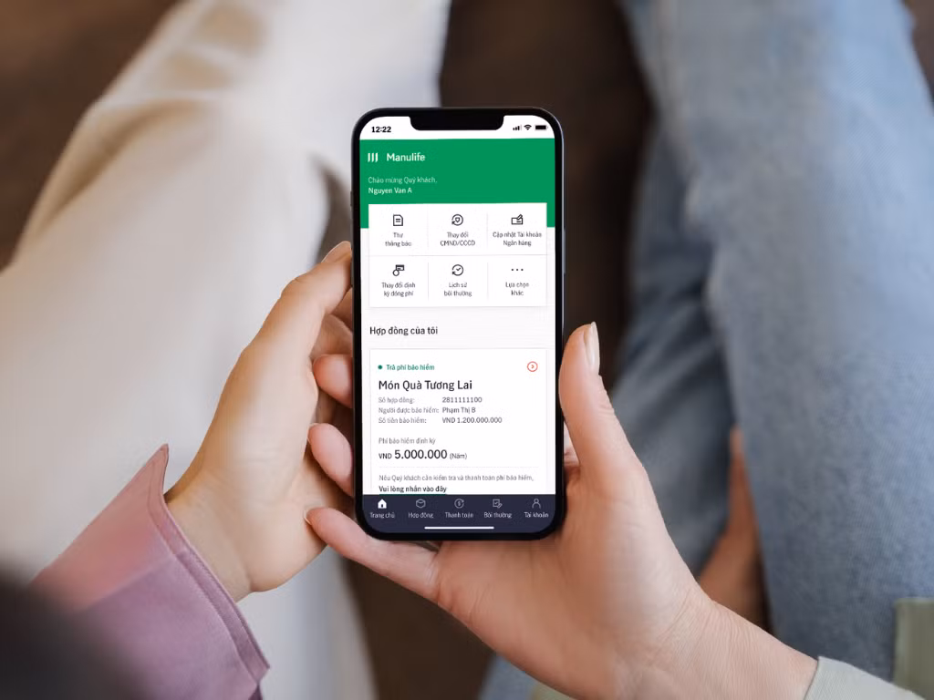 Quản lý hợp đồng bảo hiểm dễ dàng với ứng dụng Manulife Vietnam -0