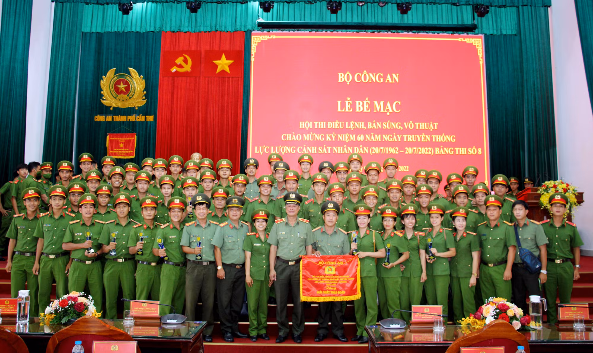 Công an tỉnh Trà Vinh đoạt giải Nhất tại Hội thi điều lệnh, bắn súng, võ thuật CAND -0