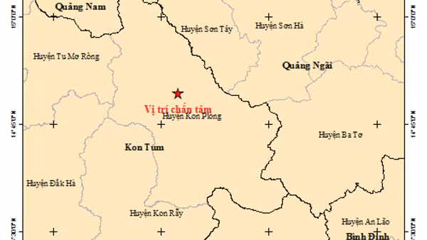 Kon Tum lại tiếp tục xảy ra 2 trận động đất ảnh 2