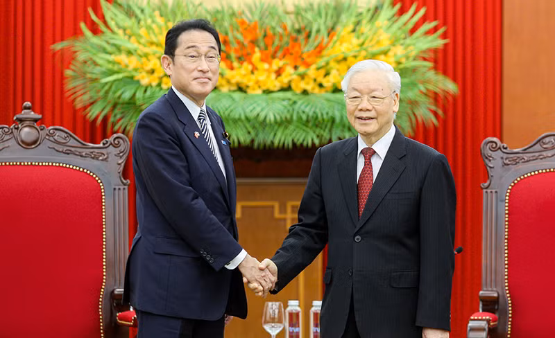 Lãnh đạo Đảng, Nhà nước tiếp Thủ tướng Nhật Bản Kishida Fumio -0