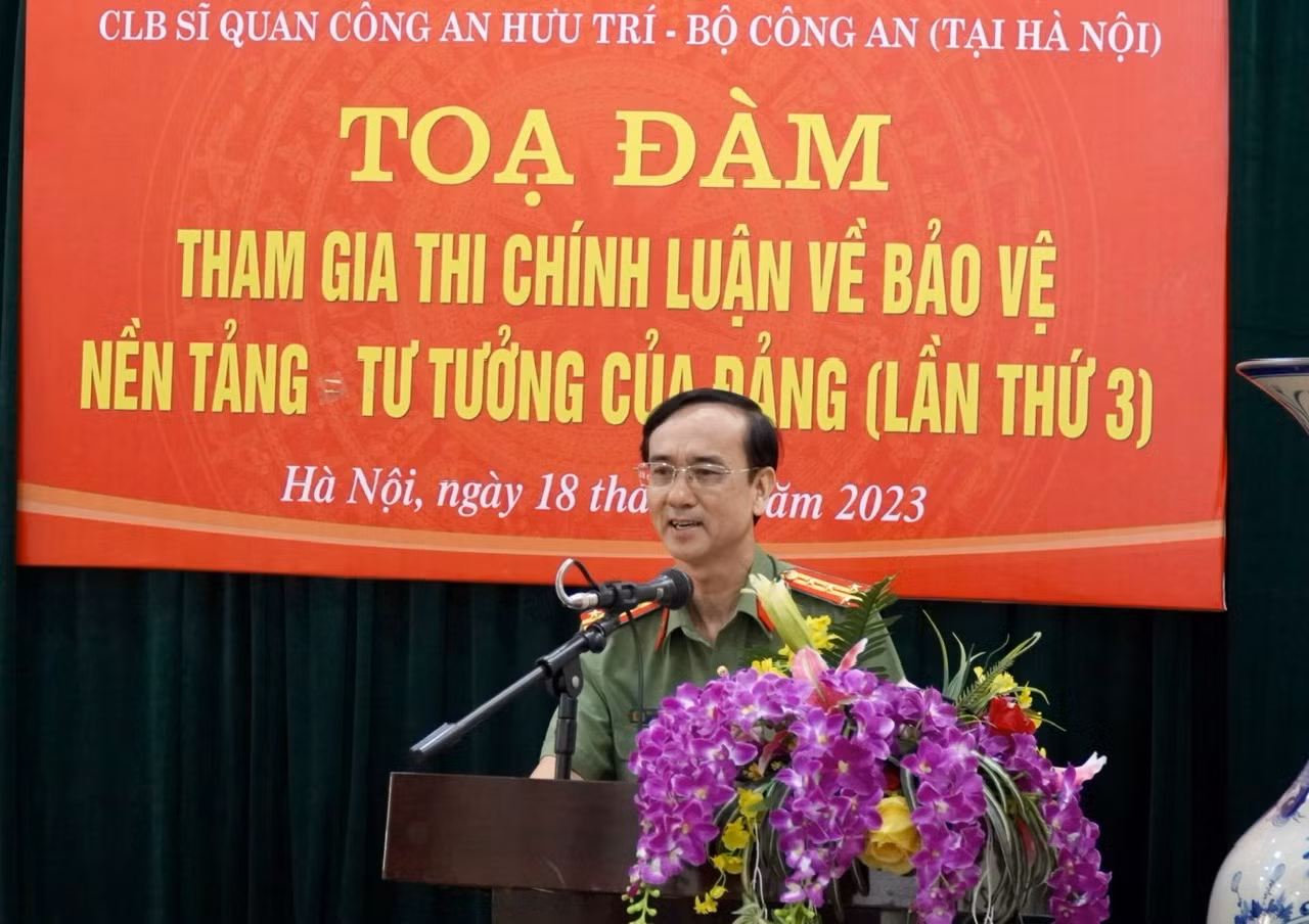 Tướng lĩnh, sĩ quan Công an hưu trí tích cực tham gia bảo vệ nền tảng tư tưởng của Đảng -0