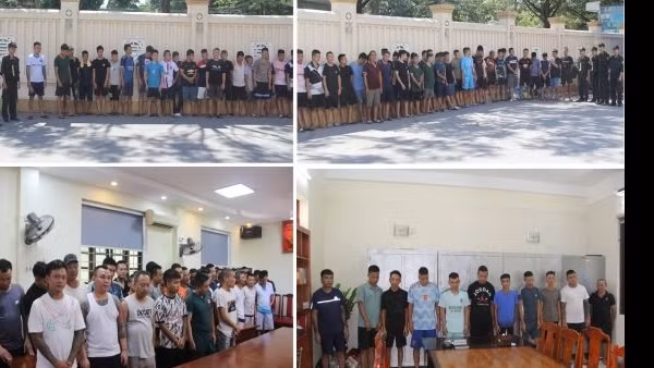 Bắt quả tang 142 con bạc đang say sưa sát phạt trên sới đá gà