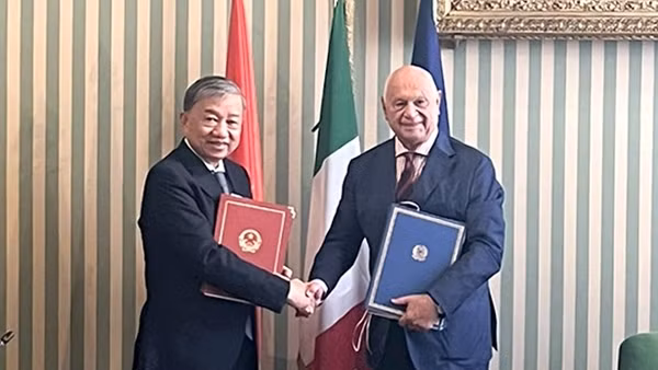Việt Nam - Italy nâng cao năng lực hợp tác phòng, chống tội phạm