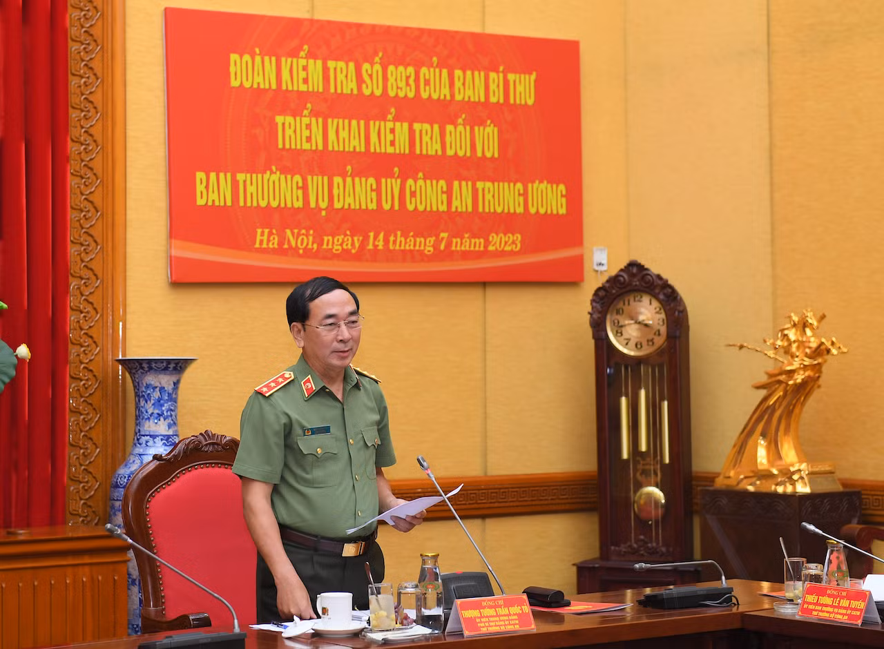 Đoàn kiểm tra của Ban Bí thư triển khai kiểm tra Ban Thường vụ Đảng uỷ Công an Trung ương -1
