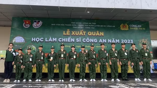 Bà Rịa-Vũng Tàu: 80 “chiến sĩ nhí” hào hứng tham gia học làm chiến sĩ Công an